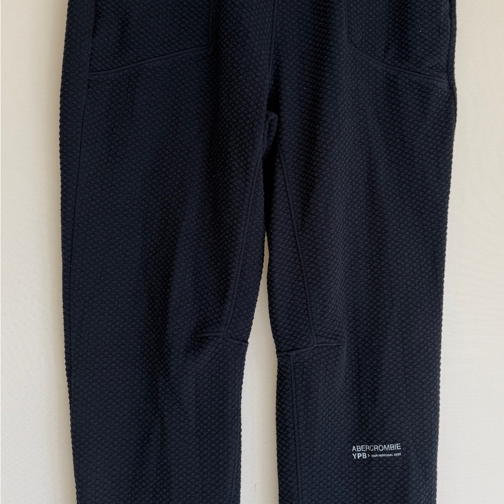 Abercrombie Boys Black/Charcoal Textured Joggers